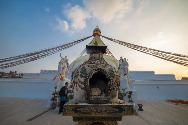 Wielka Stupa Katmandu Nepal Listopada 2018 — Zdjęcie stockowe