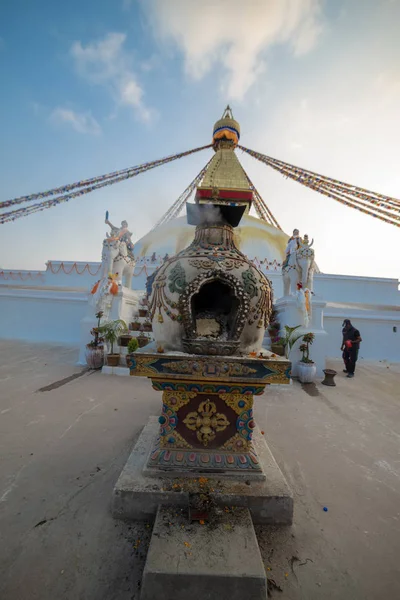 Wielka Stupa Katmandu Nepal Listopada 2018 — Zdjęcie stockowe