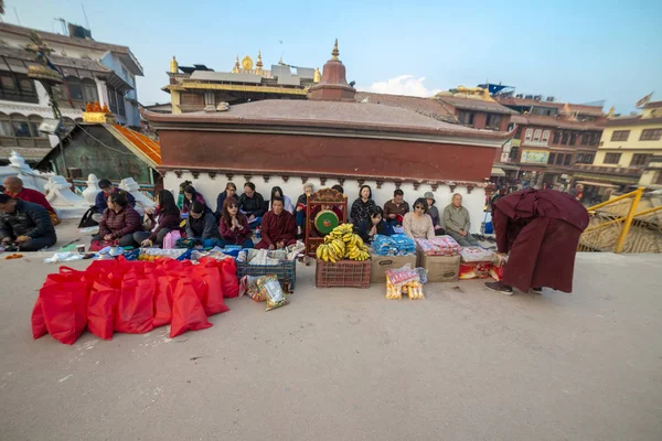 Gran Estupa Katmandú Nepal Noviembre 2018 — Foto de Stock
