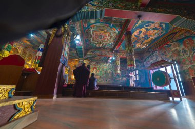 Katmandu, Nepal Budist Tibet Manastırı. Kasım 2017