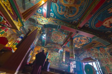 Katmandu, Nepal Budist Tibet Manastırı. Kasım 2017