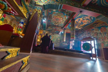 Katmandu, Nepal Budist Tibet Manastırı. Kasım 2017