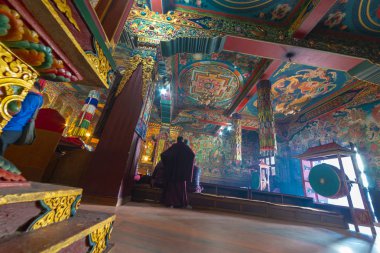 Katmandu, Nepal Budist Tibet Manastırı. Kasım 2017