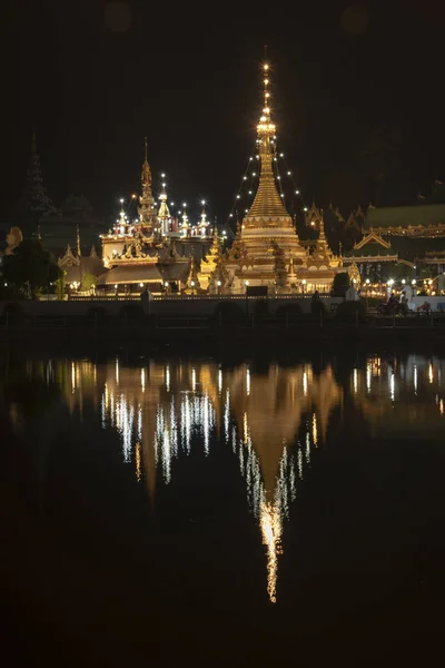 Templo Pai Abril 2019 Tailandia Provincia Del Norte — Foto de Stock