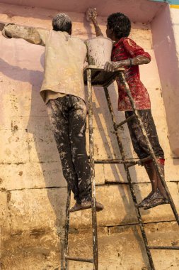Varanasi Ganj Nehri'nin dolgu, Hindistan
