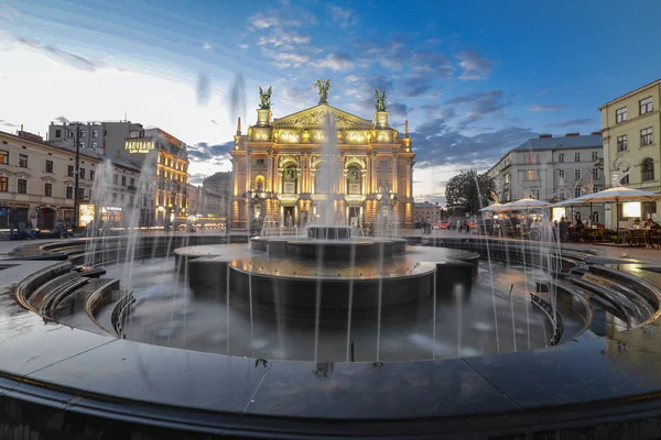 Opera House Lwowie Kwiecień 2016 Ukraina — Zdjęcie stockowe