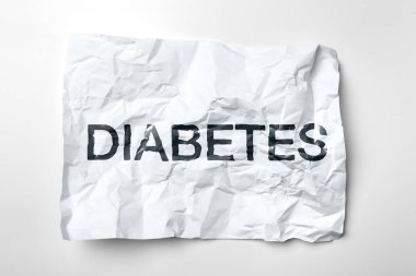 Diyabet yazı ile kağıdın çökmek