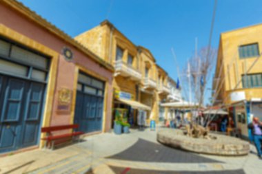 Şehir bokeh arka plan bulanıklık