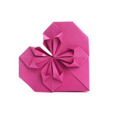 Mor origami kalp, Sevgililer günü sembolü