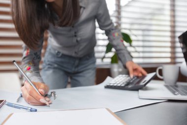 ofiste çalışan iş kadın