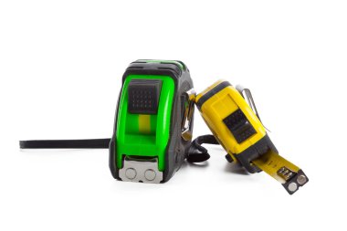 Beyaz arka plan üzerinde izole bant ölçü birimi nesneleri