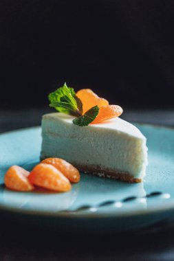 Tablo Klasik cheesecake, yakın çekim