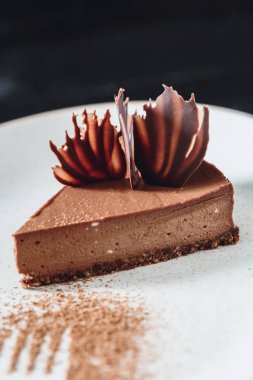 Ayrıntı görünümü çikolata tatlı pasta