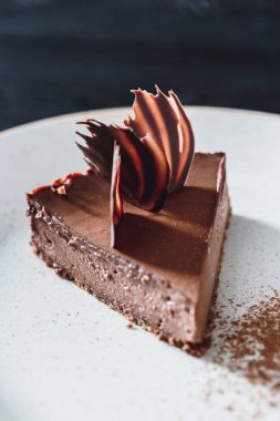 Ayrıntı görünümü çikolata tatlı pasta