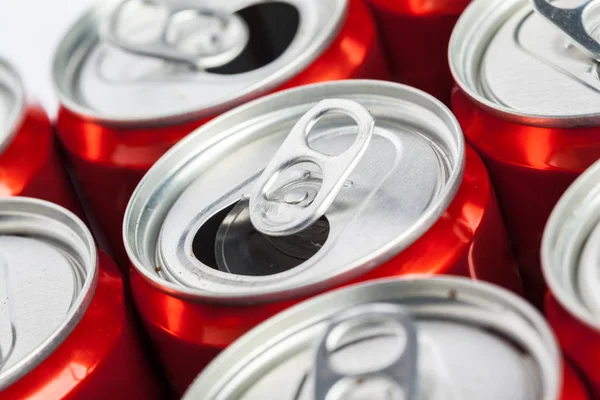 Close view of Empty recycle cans