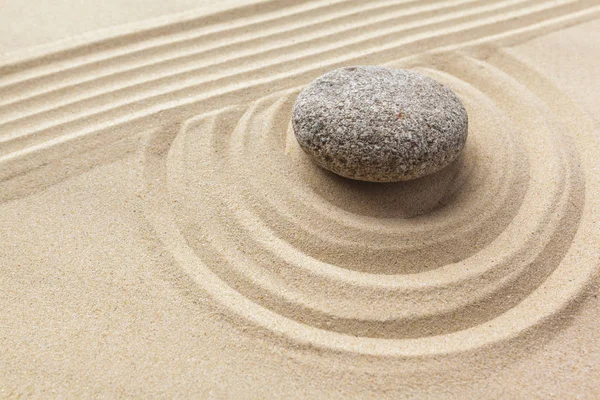 zen garden meditation with stone
