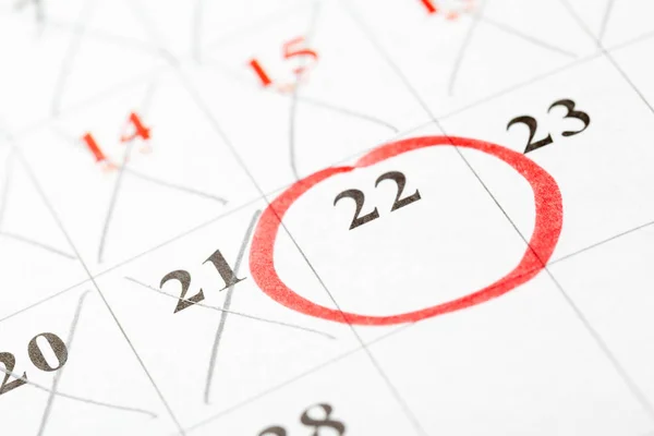 Close Dates Calendar Page — Stock Photo, Image