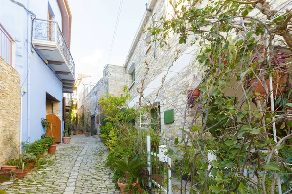 Avrupa'nın eski şehirdeki sokak sahnenin ayrıntı görünümü