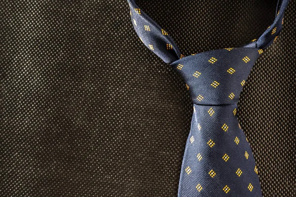 Чоловіча Краватка Темному Фоні — стокове фото