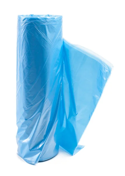 Beyaz Arkaplanda Izole Edilmiş Plastik Çöp Torbaları — Stok fotoğraf