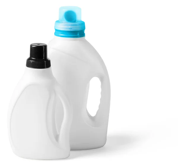Plast Flaskor Isolerad Vit Bakgrund — Stockfoto