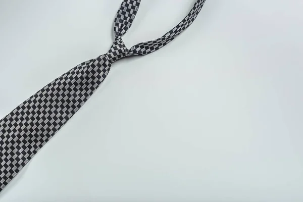 Αρσενικό Γραβάτα Που Απομονώνονται Λευκό Φόντο — Φωτογραφία Αρχείου