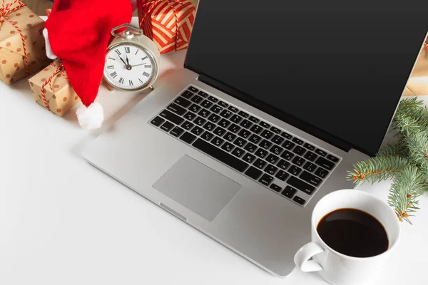 Noel dekorasyon Ofis İşyeri dizüstü bilgisayar ile