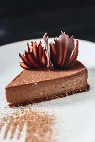 Ayrıntı görünümü çikolata tatlı pasta
