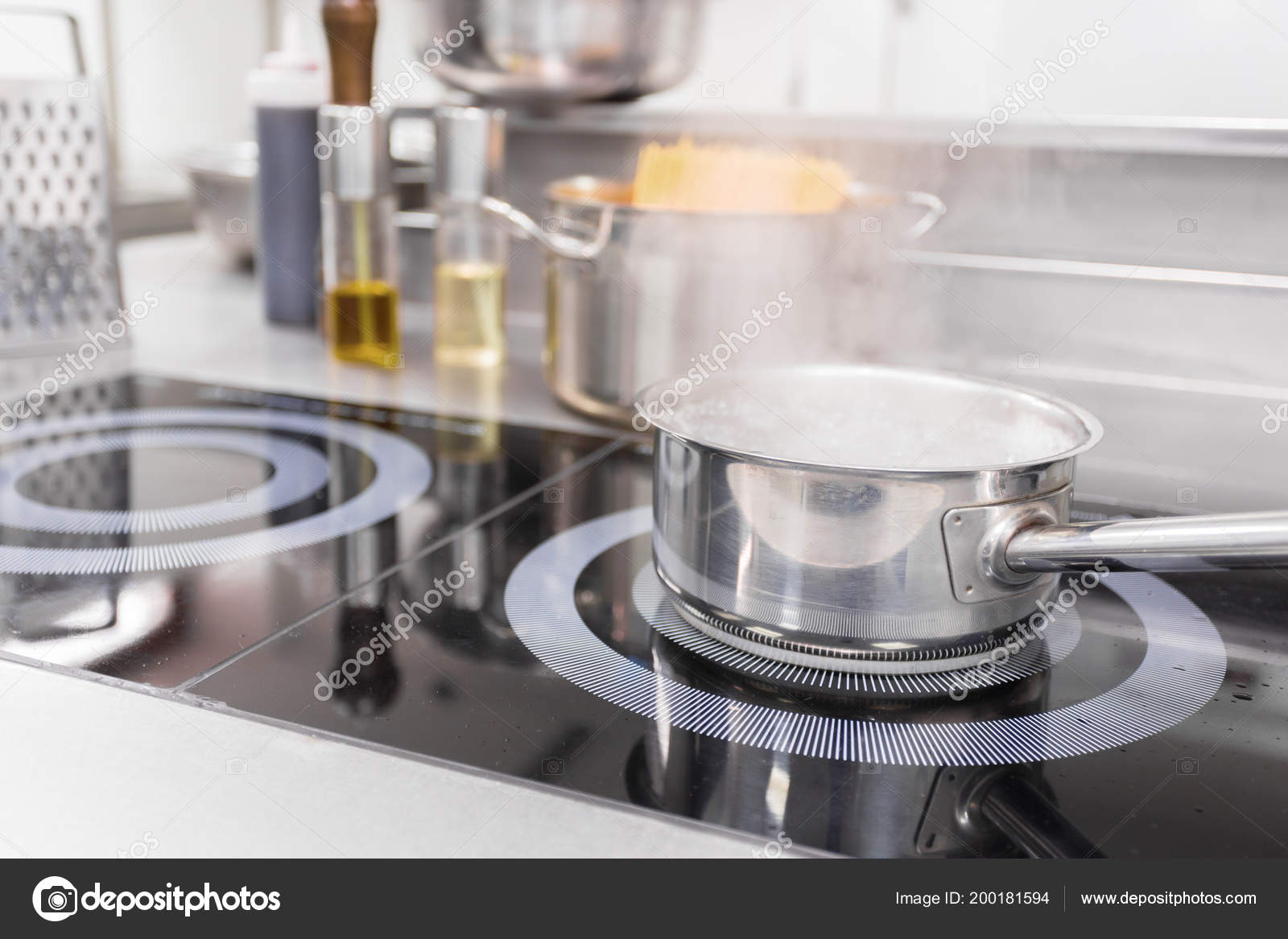 Mostrador Cocina Cocina Restaurante Moderno — Foto de stock