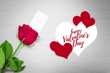 Sevgililer günün kutlu olsun tebrik kartı.