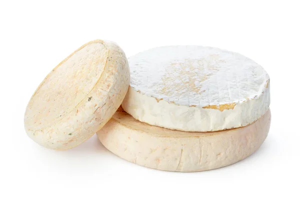チーズは 白い背景で隔離のクローズ アップ — ストック写真