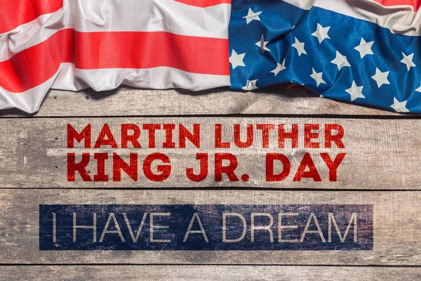 Happy Martin Luther King Day Greeting Card — Stock Photo, Image