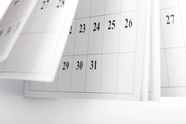 Kalenderblätter Geschäftszeitkonzept — Stockfoto