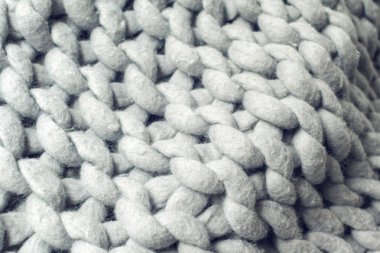 Gri dev ekose örgü, yakın çekim