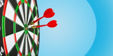 Hedef merkezde ok dartları