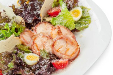 karides salatası Üstten Görünüm 