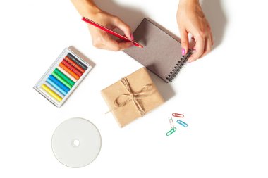 Beyaz çalışma alanı'nın Üstten Görünüm