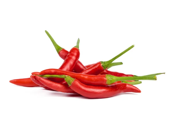 Hete Paprika Geïsoleerd Wit — Stockfoto