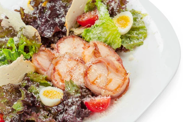 karides salatası Üstten Görünüm 