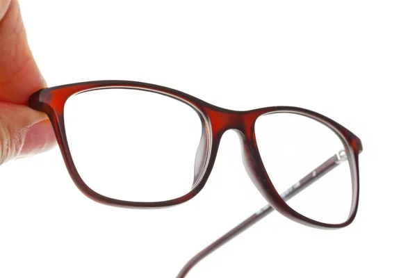 Óculos Moda Isolados Fundo Branco Close — Fotografia de Stock