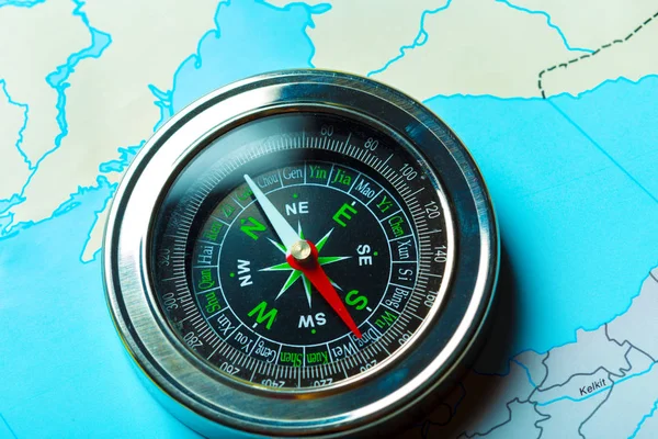 Compass Map Background Travel — Stock Photo, Image
