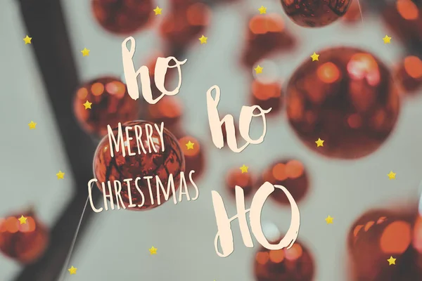 Merry Christmas Belettering Tekst — Stockfoto