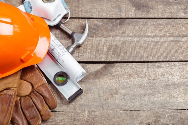 Harthut Und Alte Lederhandschuhe — Stockfoto