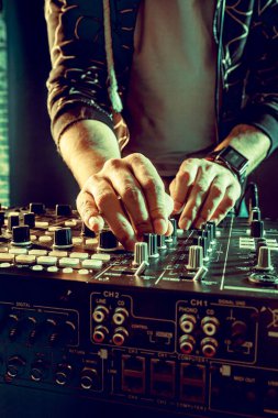 Dj mixer oyun müzik yakın çekim