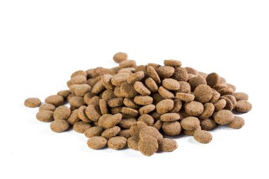 Kuru Köpek Gıda beyaz zemin üzerine izole