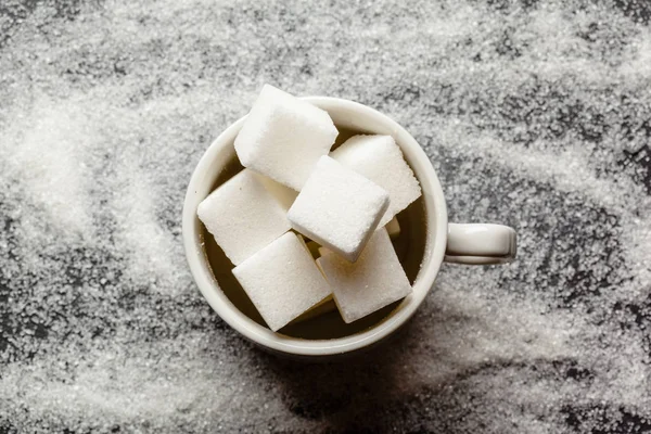 Fondo Los Cubos Azúcar — Foto de Stock