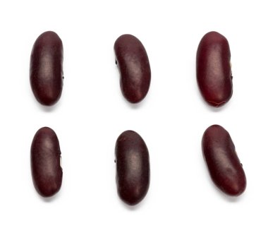 Grup üzerinde beyaz izole fasulye