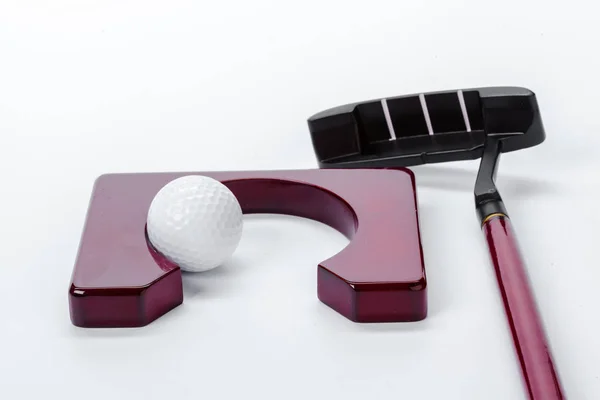 Golf Equipment Isolated White — Stock Photo, Image