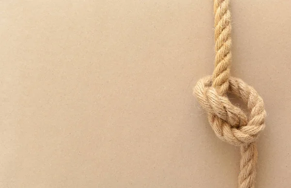 Ship Rope Knot Close — Stock Photo, Image