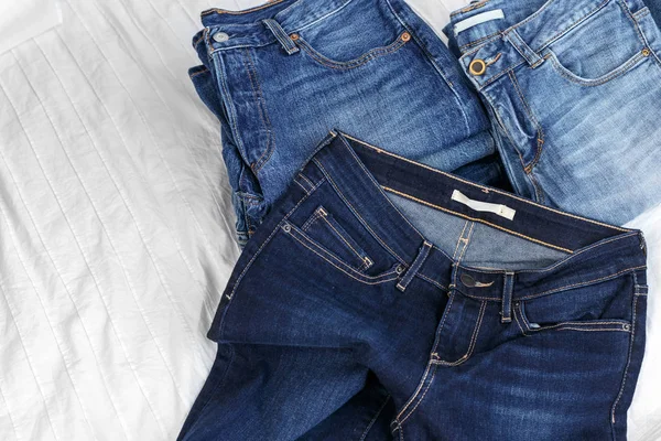 Studio Skott Jeans Kläder Denim — Stockfoto